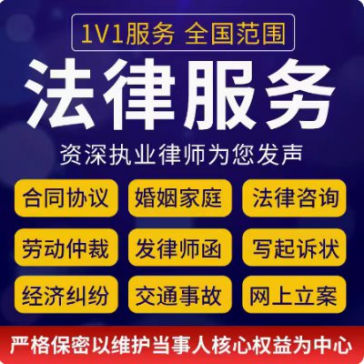 好诉讼法律咨询立案服务离婚协议书劳动仲裁诉状文书合同律师函顾问
